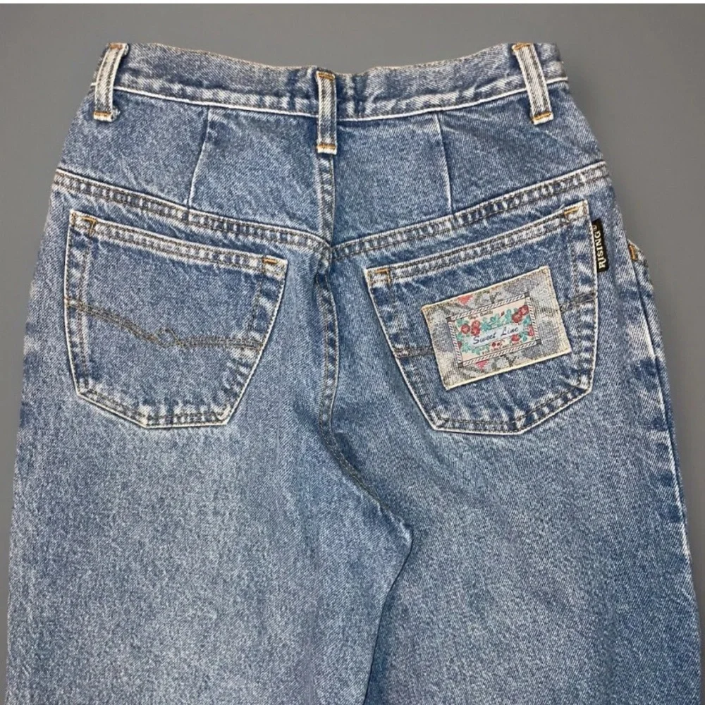 Vintage Mom Jeans Tapered Pleated  Hi Waist size 26 x 31 TRUE Vtg - Picture 4 of 9